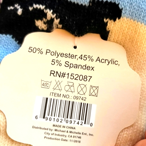 NEW Sherpa Theme Fleece-Lined Socks One Size - Picture 10 of 10